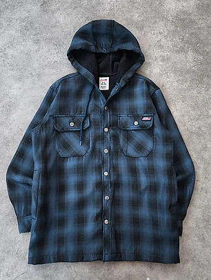 Dickies Hooded Flannel Lined Jacket S