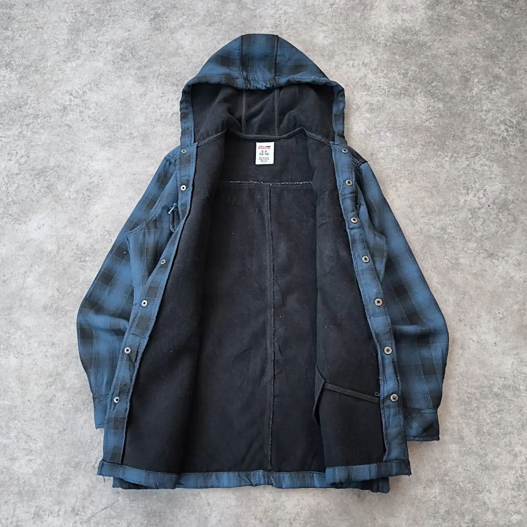 Dickies Hooded Flannel Lined Jacket S 4