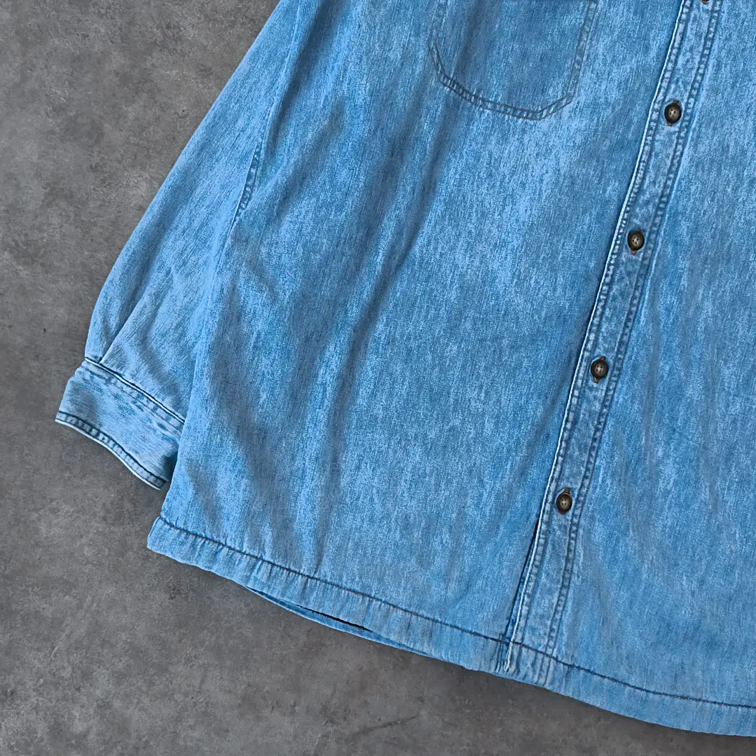 St John’s Bay Denim Lined Shirt XL 3
