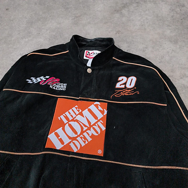 Chase Authentic Leather  Nascar Jacket L 2