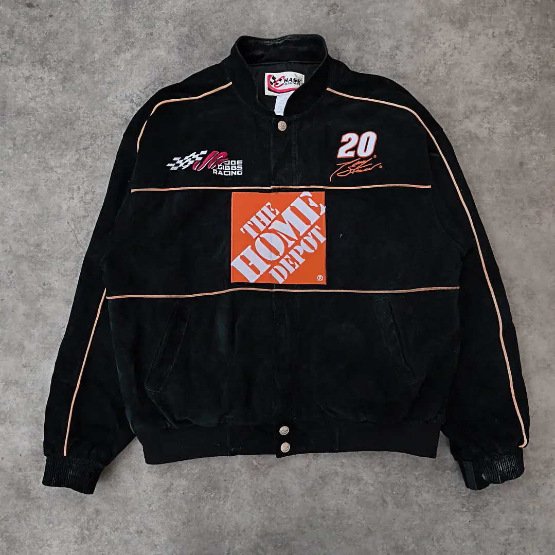 Chase Authentic Leather  Nascar Jacket L 1