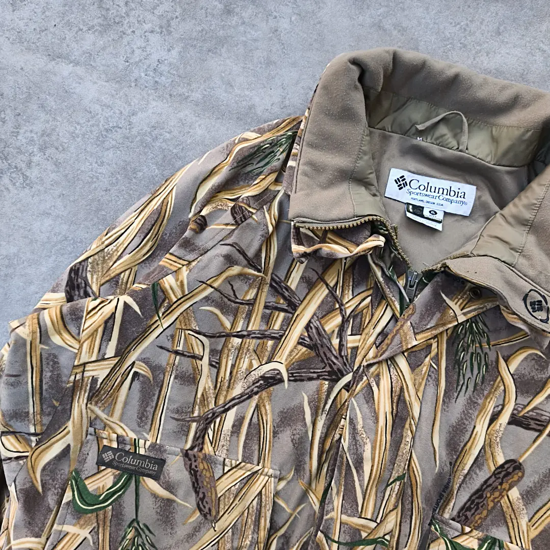Columbia Camo Realtree Bomber Jacket XL 7