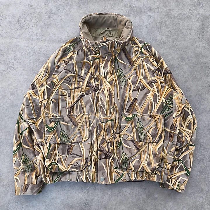 Columbia Camo Realtree Bomber Jacket XL 3