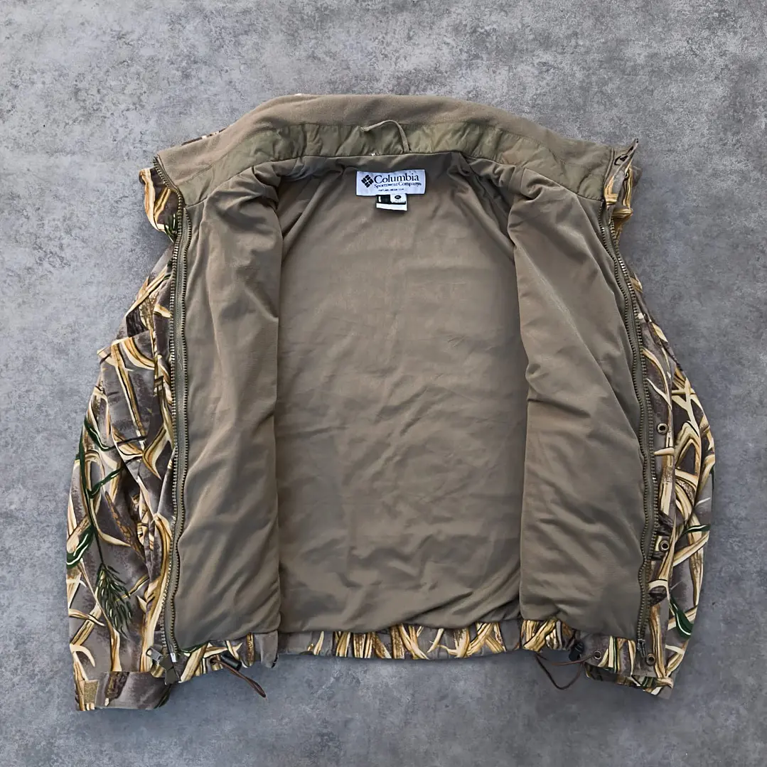 Columbia Camo Realtree Bomber Jacket XL 5