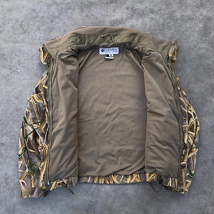 Columbia Camo Realtree Bomber Jacket XL 5