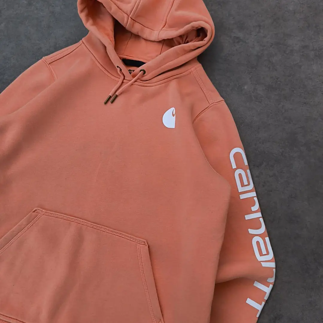Carhartt Logo Sleeve Hoodie L 2