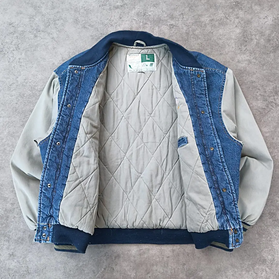 WearGuard Varsity Denim Jacket L 5