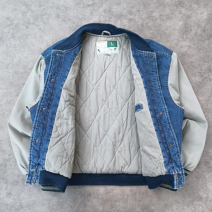 WearGuard Varsity Denim Jacket L 5