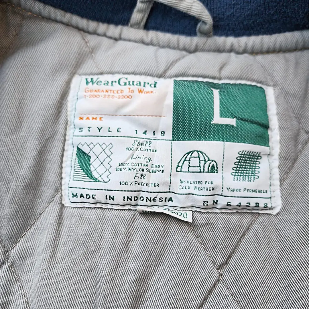 WearGuard Varsity Denim Jacket L 6