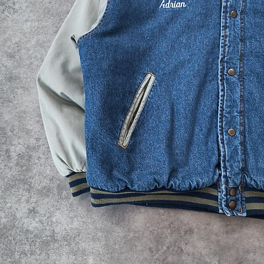 WearGuard Varsity Denim Jacket L 3