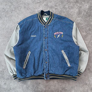 WearGuard Varsity Denim Jacket L