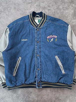 WearGuard Varsity Denim Jacket L