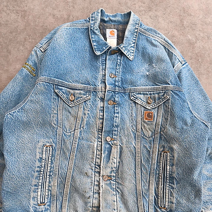 Carhartt Trucker Denim Jacket XL 3