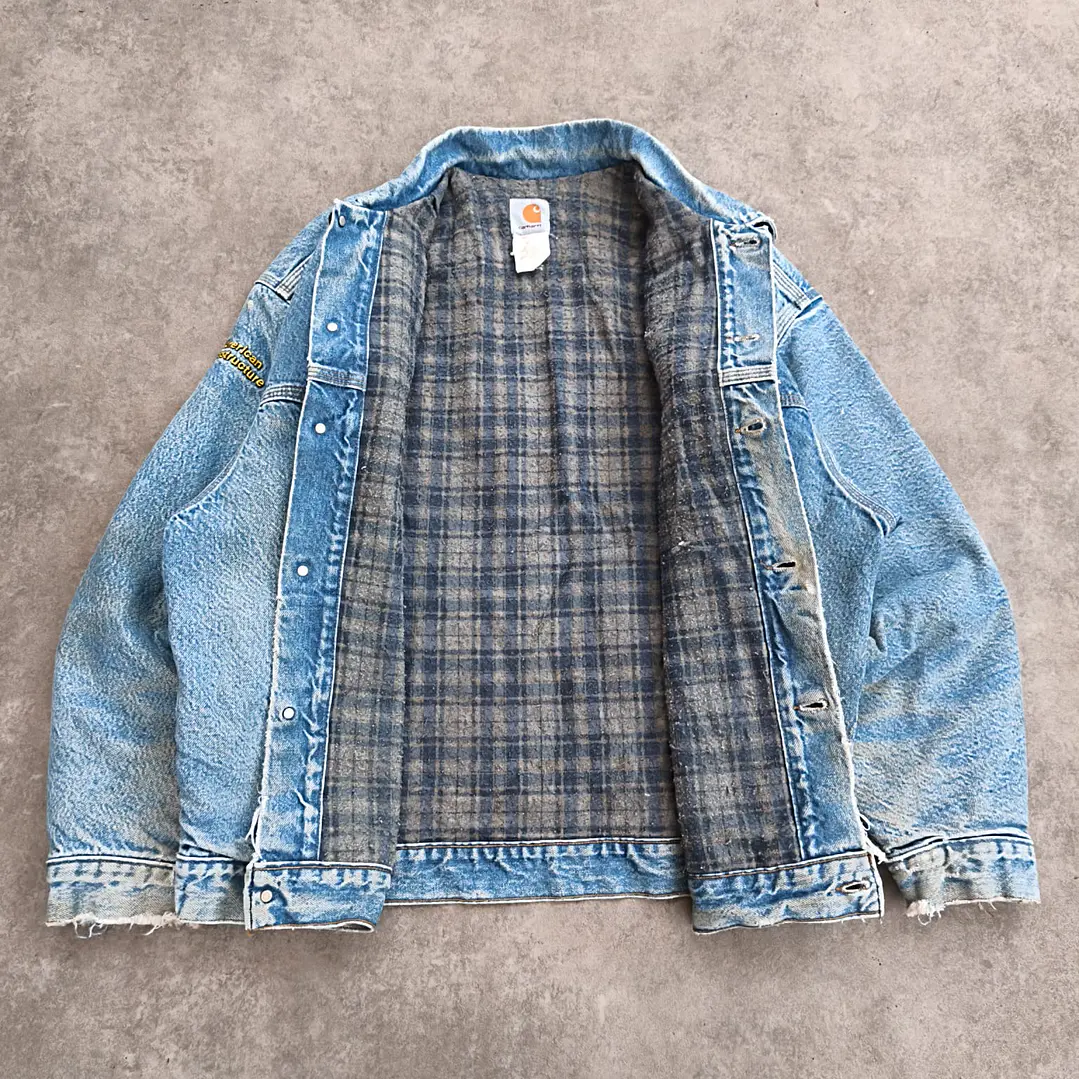 Carhartt Trucker Denim Jacket XL 7