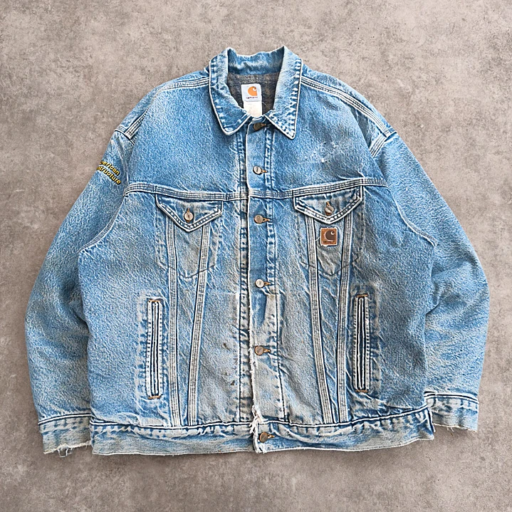 Carhartt Trucker Denim Jacket XL 1