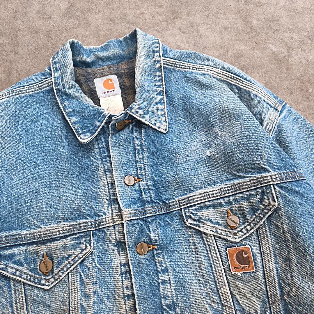 Carhartt Trucker Denim Jacket XL 2