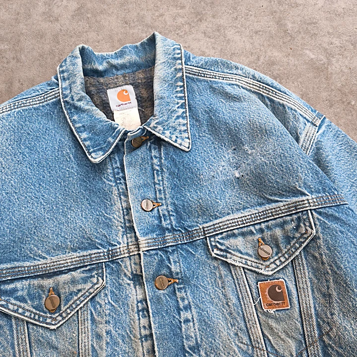 Carhartt Trucker Denim Jacket XL 2