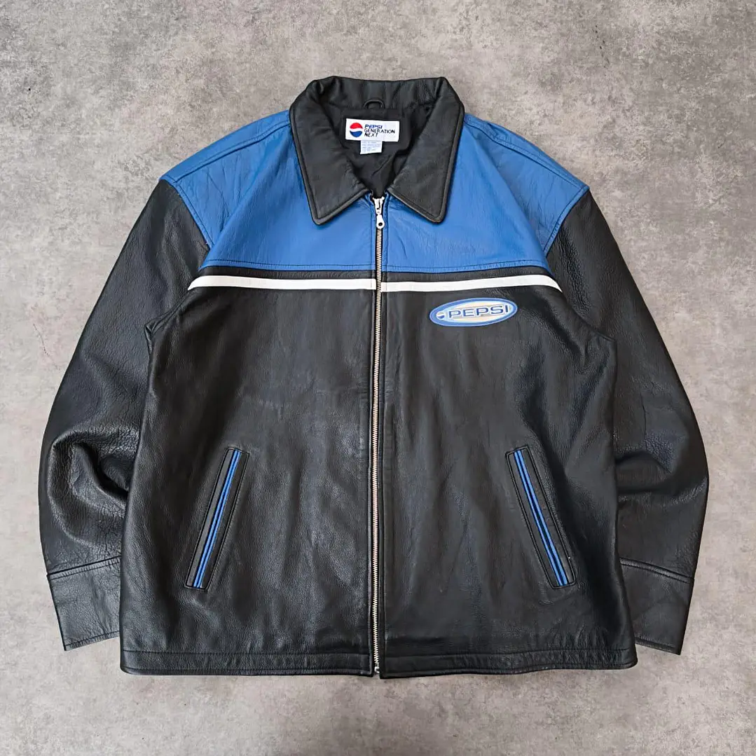 Vintage Pepsi next generation Leather Jacket XXL Fit L/XL 1