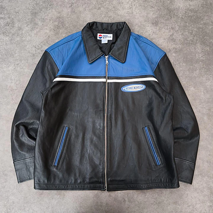 Vintage Pepsi next generation Leather Jacket XXL Fit L/XL 1