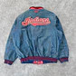 90’s Cleveland Indians x Magestic Leather Jacket XL - Miniatura 4