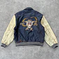 Vintage Looney Tunes Taz Aviator Leather Jacket L - Miniatura 9