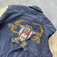 Vintage Looney Tunes Taz Aviator Leather Jacket L - Miniatura 13