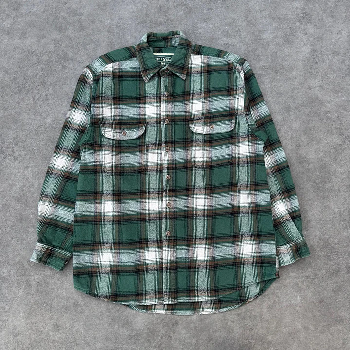 Field & Stream Heavyweight Long Sleeve Flannel Shirt M 1