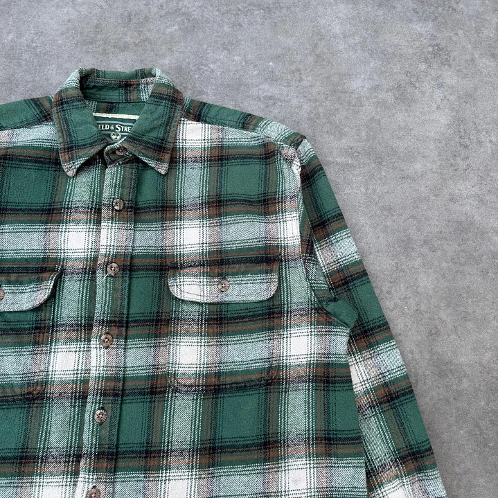 Field & Stream Heavyweight Long Sleeve Flannel Shirt M 2