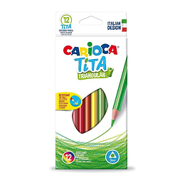 Lapices Tinta Triangular 12 Colores