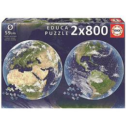 Puzzle 2x800 Planeta Tierra