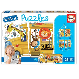 Puzzle Baby 2+ Bus Animalitos