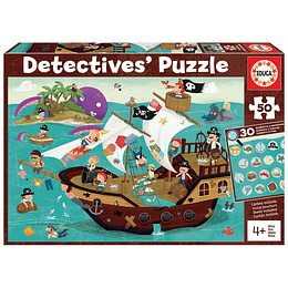 Puzzle Detective 50 4+ Barco Pirata