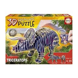Puzzle 3d Triceratops