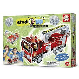 Puzzle Studio 3d Camion Bomberos