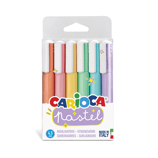 Destacadores Pastel 6 Colores