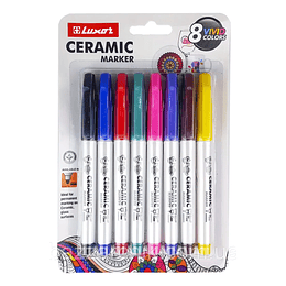 Marcadores Ceramica 8 Vivid Colors
