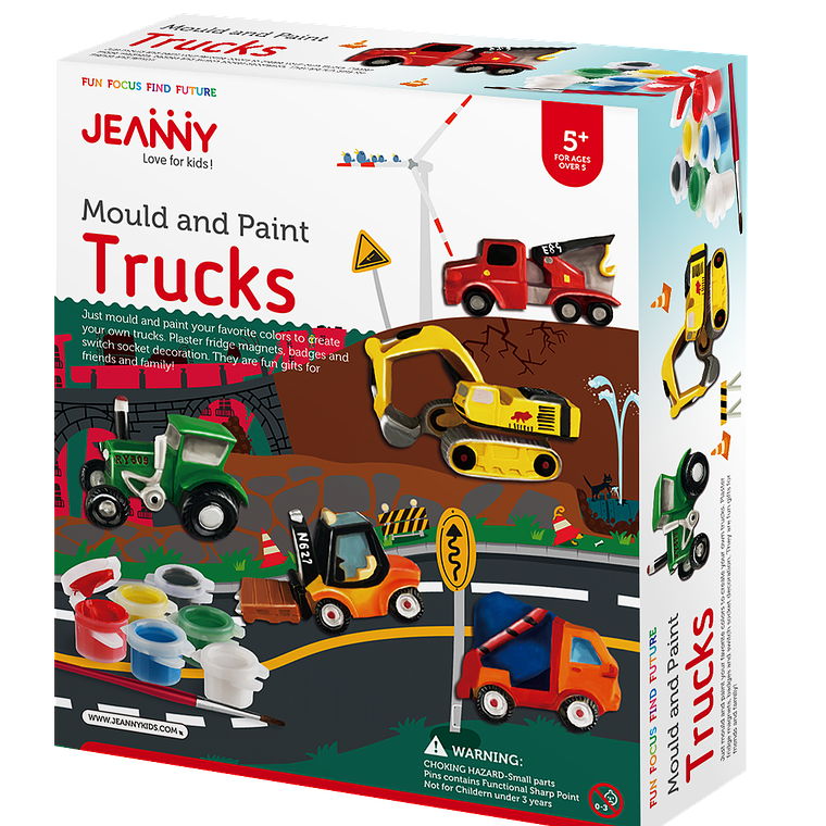 Kit de Ciencias - Moldea y Pinta Camiones 1
