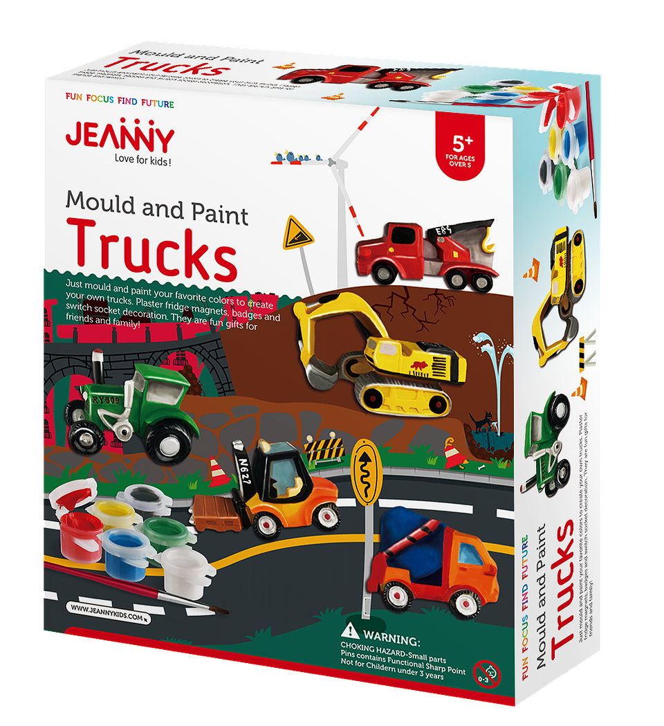 Kit de Ciencias - Moldea y Pinta Camiones 1
