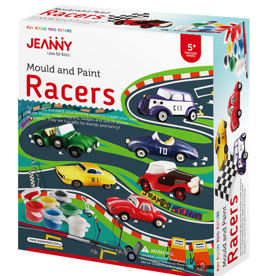 Kit de Ciencias - Moldea y Pinta Autitos de Carrera 1