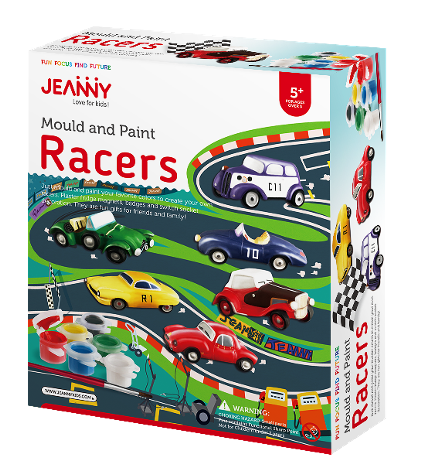 Kit de Ciencias - Moldea y Pinta Autitos de Carrera 1