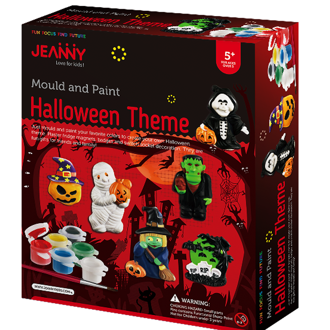 Kit de Ciencias - Moldea y Pinta Figuras de Halloween 1