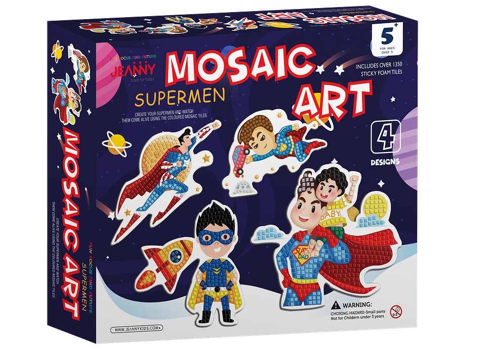 Arte del Mosaico - Superhéroes 1