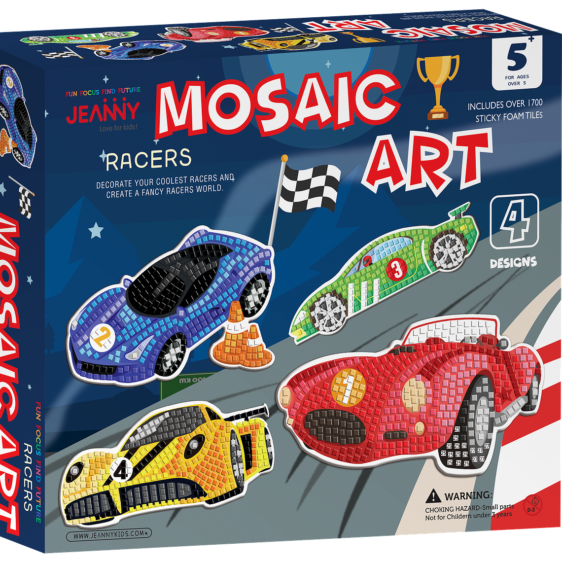 Arte del Mosaico - Autos de Carrera 1