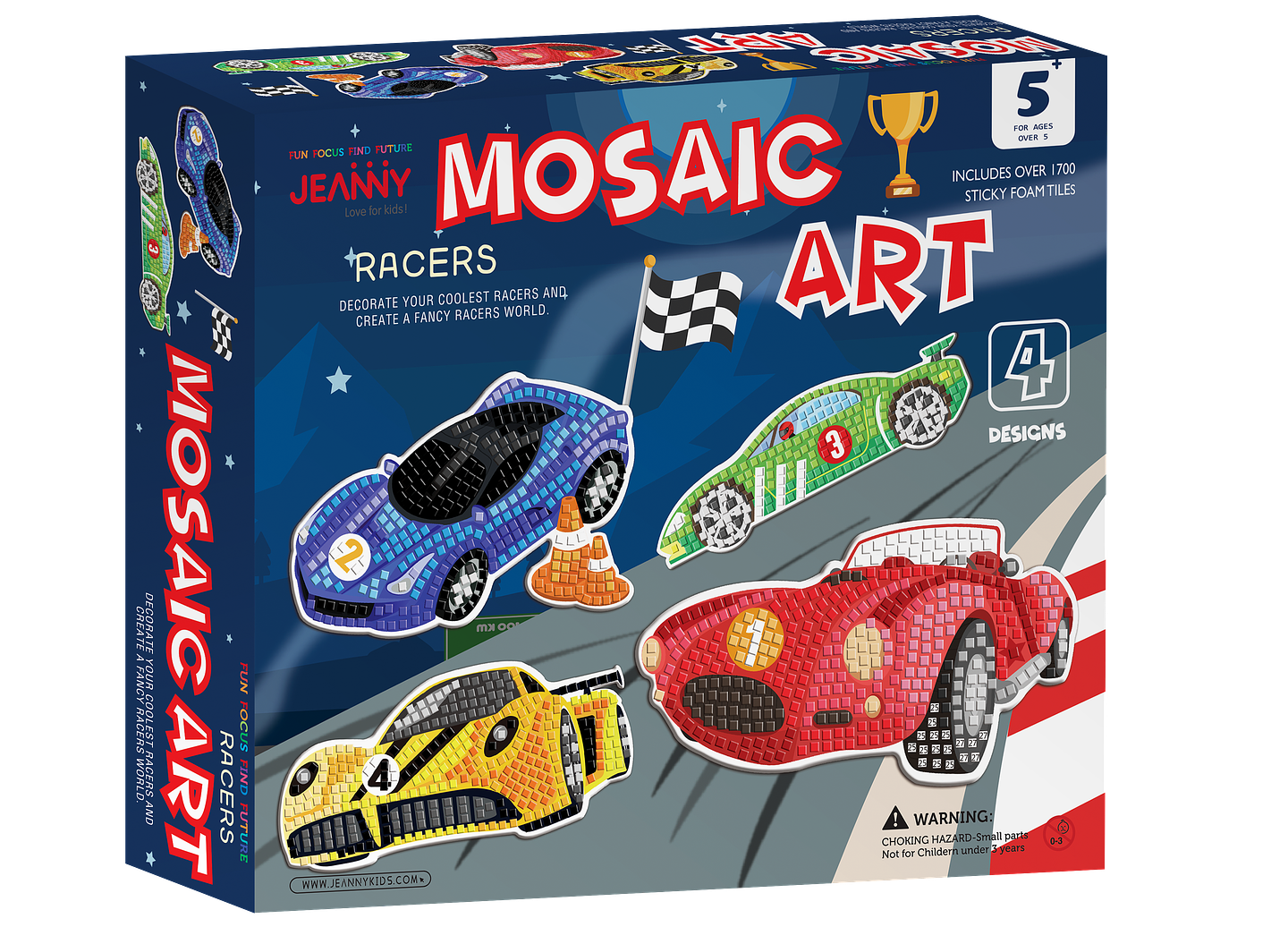 Arte del Mosaico - Autos de Carrera 1