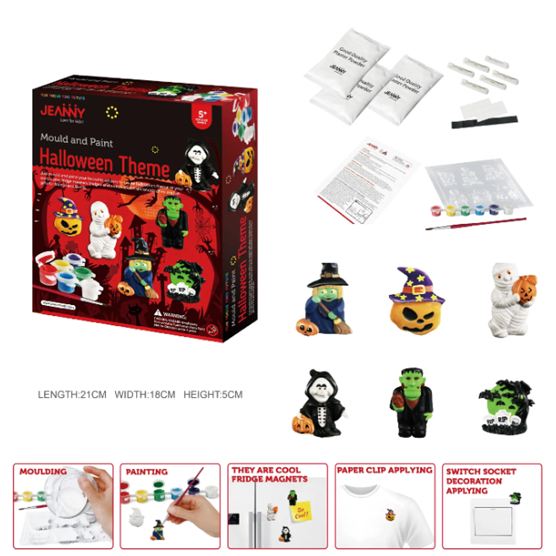 Kit de Ciencias - Moldea y Pinta Figuras de Halloween 4