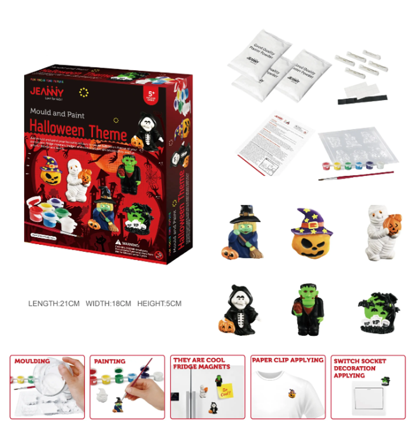 Kit de Ciencias - Moldea y Pinta Figuras de Halloween 4