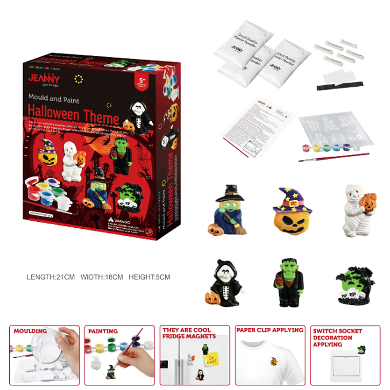 Kit de Ciencias - Moldea y Pinta Figuras de Halloween 4