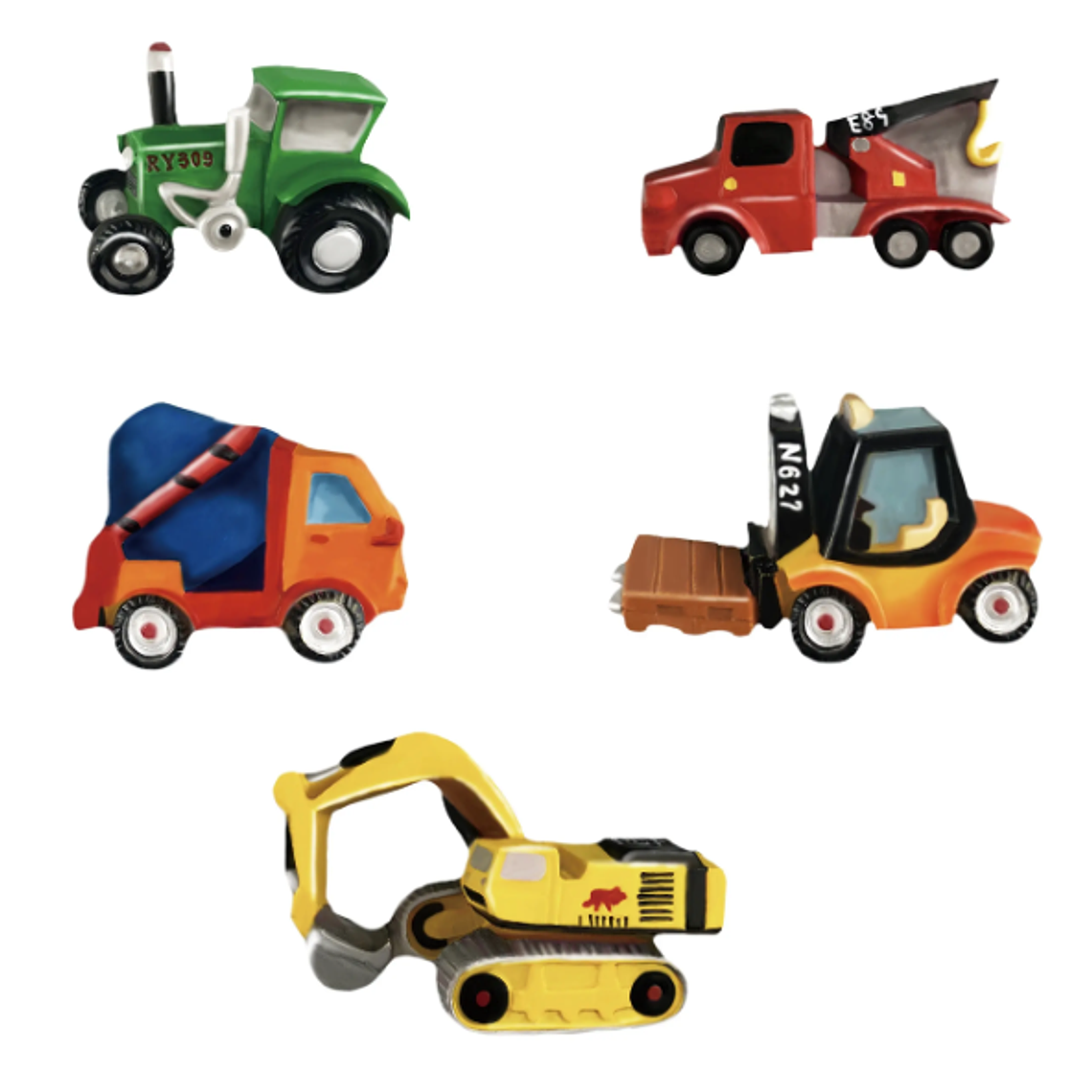 Kit de Ciencias - Moldea y Pinta Camiones 2