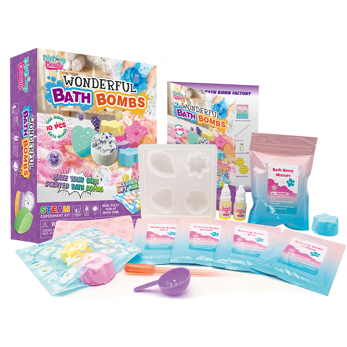 Juego científico STEAM - Maravillosas Bombas de Baño 1