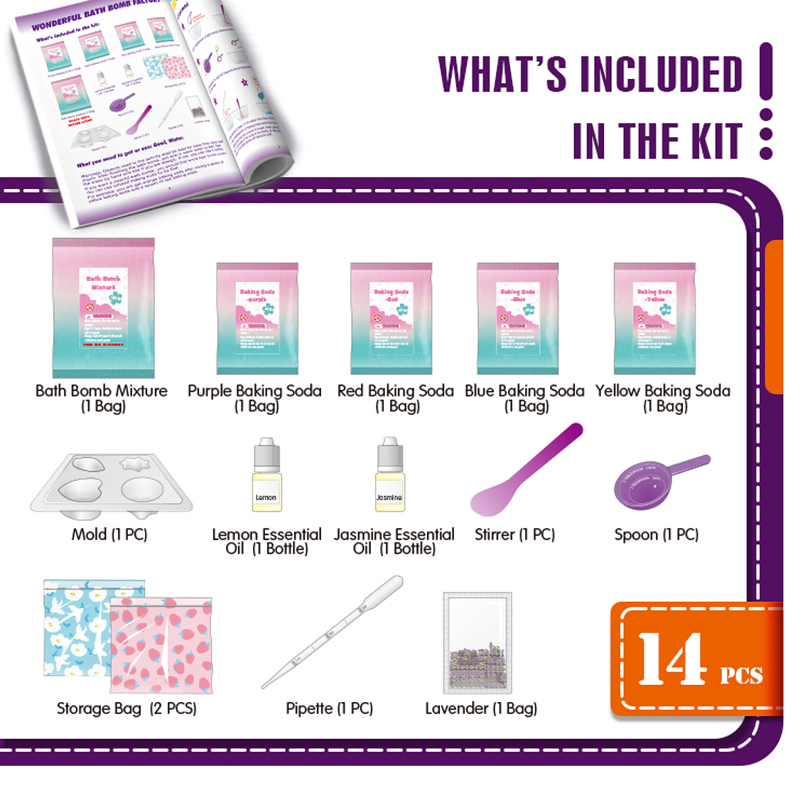 Juego científico STEAM - Maravillosas Bombas de Baño 3